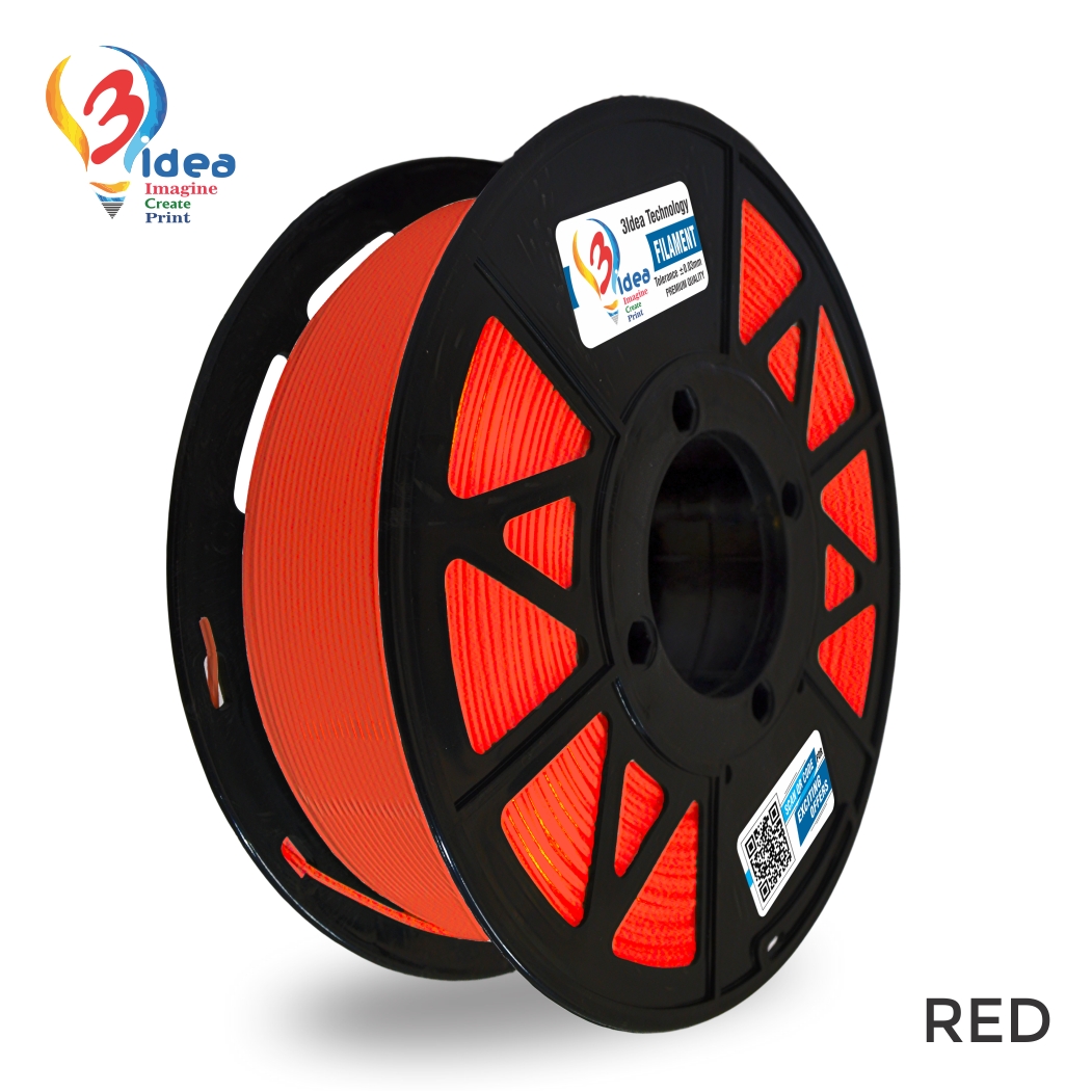 3idea PLA Filament Red, Net Weight-1kg, 1.75mm